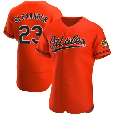 Blaze Alexander Men's Authentic Baltimore Orioles Orange Alternate Jersey