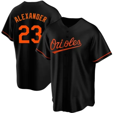 Blaze Alexander Youth Replica Baltimore Orioles Black Alternate Jersey