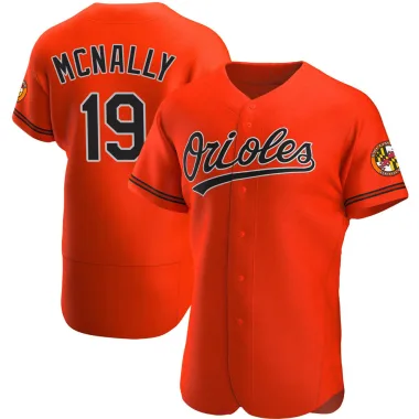 Dave Mcnally Men's Authentic Baltimore Orioles Orange Alternate Jersey