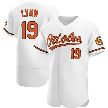 Fred Lynn Men's Authentic Baltimore Orioles White Home Jersey