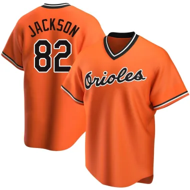 Jeremiah Jackson Men's Replica Baltimore Orioles Orange Alternate Cooperstown Collection Jersey